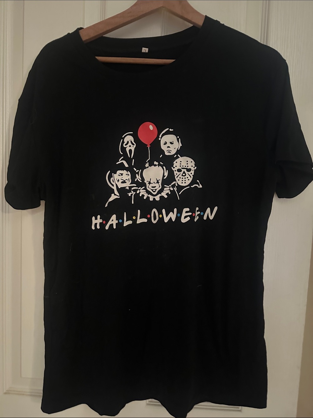 Halloween Graphic Short Sleeve Tee - Black